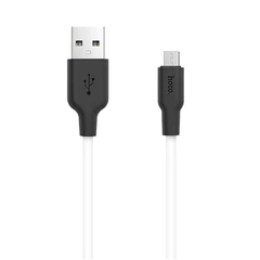 Купить Кабель Hoco X21 Silicone USB 2.0 Am - microUSB, 1 м, бело-черный / Народный дискаунтер ЦЕНАЛОМ