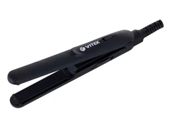 Купить Щипцы-гофре для волос VITEK VT-8296, черный / Народный дискаунтер ЦЕНАЛОМ