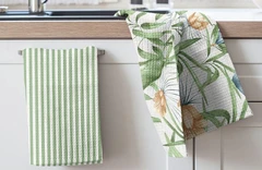 Купить Комплект кухонных полотенец Wenge Tropical accent 45х60 см - 2 шт, вафельное полотно / Народный дискаунтер ЦЕНАЛОМ