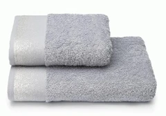 Купить Полотенце Cleanelly Via Lattea серый 50х90 см, махра / Народный дискаунтер ЦЕНАЛОМ