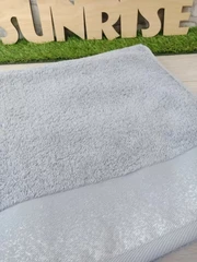 Купить Полотенце Cleanelly Via Lattea серый 50х90 см, махра / Народный дискаунтер ЦЕНАЛОМ