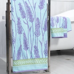 Купить Полотенце Cleanelly NUVOLA DI LAVANDA лаванда на мяте 70х130 см, махра / Народный дискаунтер ЦЕНАЛОМ