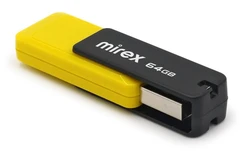 Купить USB-накопитель Mirex City 64 ГБ, USB 2.0, желтый / Народный дискаунтер ЦЕНАЛОМ