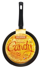 Купить Сковорода блинная Scovo Candy Green Grass RH-041, 22 см / Народный дискаунтер ЦЕНАЛОМ