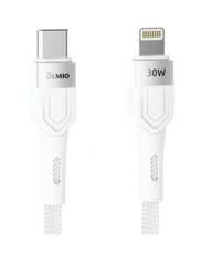 Купить Кабель OLMIO Style USB-С - Lightning, 1.2 м, белый / Народный дискаунтер ЦЕНАЛОМ