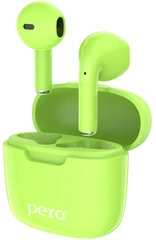 Купить Наушники TWS PERO TWS05 Colorful Green / Народный дискаунтер ЦЕНАЛОМ