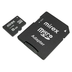 Купить Карта памяти microSDHC Mirex 8 ГБ + адаптер SD / Народный дискаунтер ЦЕНАЛОМ