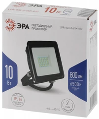 Купить Фонарь прожекторный ЭРА LPR-023-0-65K-010, черный / Народный дискаунтер ЦЕНАЛОМ