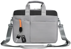Купить Сумка для ноутбука 14" LAMARK L244 Light Grey / Народный дискаунтер ЦЕНАЛОМ