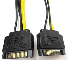 Купить Кабель питания для видеокарт, 2xSATA->8-pin / Народный дискаунтер ЦЕНАЛОМ