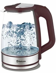 Купить Чайник Sakura SA-2722BR, темный шоколад / Народный дискаунтер ЦЕНАЛОМ
