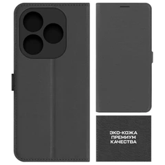 Купить Чехол-книжка Krutoff Eco Book для TECNO Spark 20, черный / Народный дискаунтер ЦЕНАЛОМ