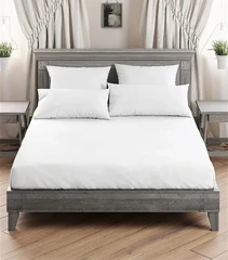 Купить Комплект постельного белья ArtCotton Белый, 2 спальный, поплин, наволочки 70х70 см / Народный дискаунтер ЦЕНАЛОМ