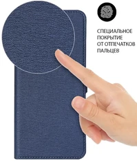 Купить Чехол-книжка DF oFlip-29 для OPPO A58 (4G), синий / Народный дискаунтер ЦЕНАЛОМ
