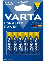 Купить Батарейка AAA VARTA Longlife Power LR03-6BL / Народный дискаунтер ЦЕНАЛОМ