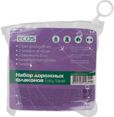 Купить Набор дорожных флаконов ECOS Easy travel, 7 предметов / Народный дискаунтер ЦЕНАЛОМ
