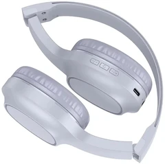 Купить Наушники беспроводные hoco W46 Charm Blue Grey / Народный дискаунтер ЦЕНАЛОМ