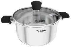 Купить Кастрюля Tesoro Siena, 3.1 л / Народный дискаунтер ЦЕНАЛОМ