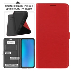 Купить Чехол-книжка Krutoff Eco Book для INFINIX Note 40, красный / Народный дискаунтер ЦЕНАЛОМ