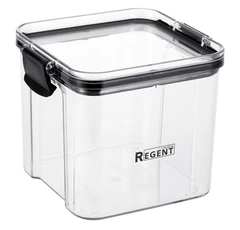 Купить Контейнер для сыпучих продуктов Regent inox Linea DESCO, 0.7 л / Народный дискаунтер ЦЕНАЛОМ
