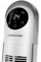 Купить Вентилятор колонный BRAYER BR4956, белый / Народный дискаунтер ЦЕНАЛОМ