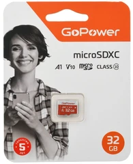 Купить Карта памяти microSDXC GoPower 32 ГБ / Народный дискаунтер ЦЕНАЛОМ
