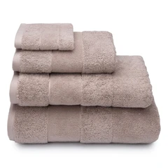 Купить Полотенце Cleanelly Tenerezza бежево-серый 50х100 см, махра / Народный дискаунтер ЦЕНАЛОМ