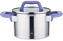 Купить Кастрюля LARA Лаванда LR02-255, 6.4 л / Народный дискаунтер ЦЕНАЛОМ