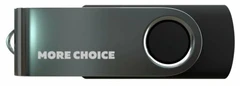 Купить USB-накопитель More Choice MF32-4 32 ГБ, USB 2.0, черный / Народный дискаунтер ЦЕНАЛОМ