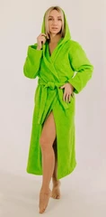 Купить Халат махровый Салатовый, размер: 44-46, с капюшоном / Народный дискаунтер ЦЕНАЛОМ