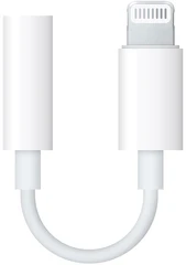 Купить Переходник Apple A1749 mini jack 3.5 мм (мама) - Lightning, 0.1 м, белый (MMX62ZM/A) / Народный дискаунтер ЦЕНАЛОМ