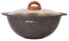 Купить Казан Kukmara Granit Ultra Black-Gold, 4.5 л / Народный дискаунтер ЦЕНАЛОМ