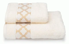 Купить Полотенце Cleanelly Oro di Venezia молочный 50х90 см, махра / Народный дискаунтер ЦЕНАЛОМ