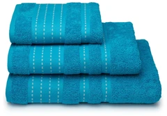 Купить Полотенце Cleanelly Morning Dew бирюза 50х90 см, махра / Народный дискаунтер ЦЕНАЛОМ