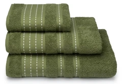 Купить Полотенце Cleanelly Morning Dew болотный 70х130 см, махра / Народный дискаунтер ЦЕНАЛОМ