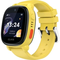 Купить Смарт-часы ELARI Kidphone 4G Lite, желтый / Народный дискаунтер ЦЕНАЛОМ