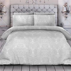 Купить Комплект постельного белья Sonnet Королевский бархат белый Патриция 2-спальный Евро, полулен, наволочки 70х70 см / Народный дискаунтер ЦЕНАЛОМ