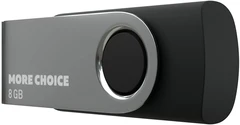 Купить USB-накопитель More Choice MF8-4 8 ГБ, USB 2.0, черный / Народный дискаунтер ЦЕНАЛОМ