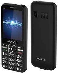 Купить Сотовый телефон Maxvi P3, черный / Народный дискаунтер ЦЕНАЛОМ