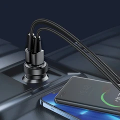 Купить Автомобильное зарядное устройство Deppa Crystal 11218, черный / Народный дискаунтер ЦЕНАЛОМ