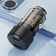 Купить Автомобильное зарядное устройство Deppa Crystal 11219, черный / Народный дискаунтер ЦЕНАЛОМ