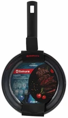 Купить Сковорода Sakura Сапфир SA-F09-22, 22 см / Народный дискаунтер ЦЕНАЛОМ