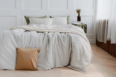 Купить Комплект постельного белья moyё home Rustic Евро, лён, наволочки 50х70 см / Народный дискаунтер ЦЕНАЛОМ
