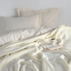 Купить Плед moyё home Creamy 200х220 см, муслин / Народный дискаунтер ЦЕНАЛОМ