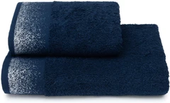 Купить Полотенце Cleanelly Via Lattea базальтово-серо-синий 50х90 см, махра / Народный дискаунтер ЦЕНАЛОМ
