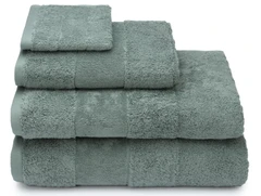 Купить Полотенце Cleanelly Tenerezza серо-зеленый 70х140 см, махра / Народный дискаунтер ЦЕНАЛОМ