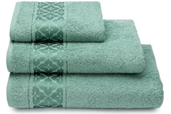 Купить Полотенце Cleanelly OSMAN зеленый 70х130, махра / Народный дискаунтер ЦЕНАЛОМ