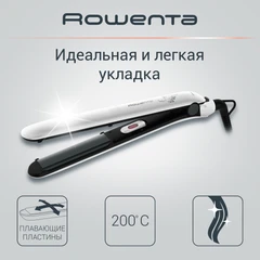 Купить Выпрямитель для волос Rowenta SF1628F0, белый / Народный дискаунтер ЦЕНАЛОМ