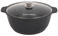 Купить Кастрюля-жаровня Kukmara Мраморная, 5 л, темный мрамор / Народный дискаунтер ЦЕНАЛОМ