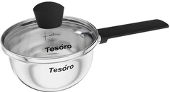 Купить Ковш Tesoro Modica, 0.9 л, с крышкой / Народный дискаунтер ЦЕНАЛОМ